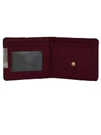 Designer Brown Artificial Leather Two Fold Wallet For Men-thumb1