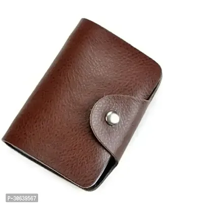 Designer Brown Metal Card Holder For Men-thumb0