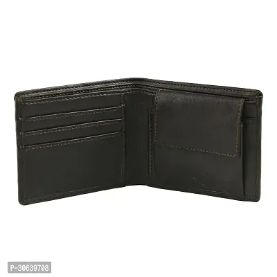 Designer Brown Artificial Leather Two Fold Wallet For Men-thumb2