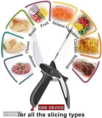 Classic Clever Cutter Knives - Kitchen Scissors Food Chopper Slicer Dicer Vegetable-thumb3