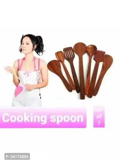 7 pieces Set  Handmade wooden cooking tools spatula etc-thumb0