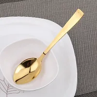 Useful Metal Marriage Gifting Golden Spoons Set- 6 Pieces-thumb3