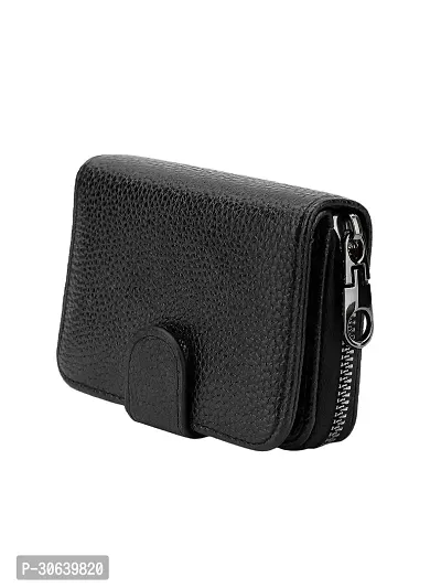 Designer Black Artificial Leather Card Holder For Men-thumb3