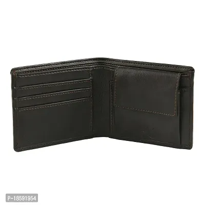 Designer Black Artificial Leather Solid Two Fold Wallet For Men-thumb2