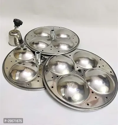 Durable Stainless Steel Idli Maker Plates Pack Of 3-thumb5