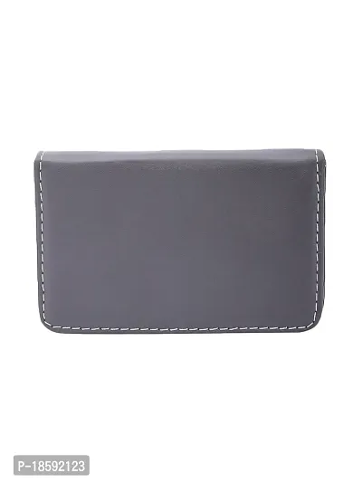Designer Brown Artificial Leather Textured Card Holder For Men-thumb2