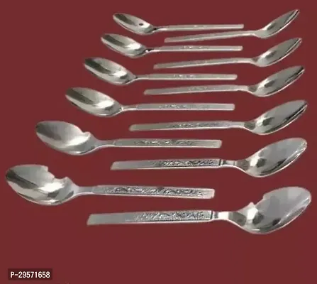 Durable Stainless Steel Spoons Combo Of 12-thumb0