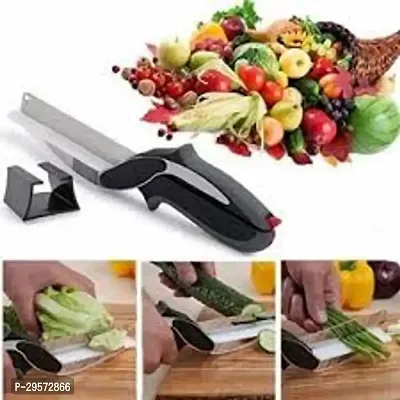 Classic Clever Cutter Knives - Kitchen Scissors Food Chopper Slicer Dicer Vegetable-thumb5