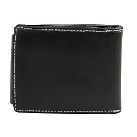 Designer Brown Artificial Leather Solid Two Fold Wallet For Men-thumb3