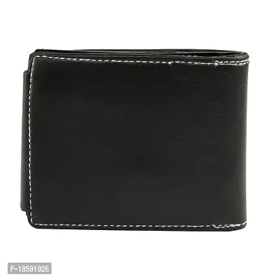 Designer Brown Artificial Leather Solid Two Fold Wallet For Men-thumb4