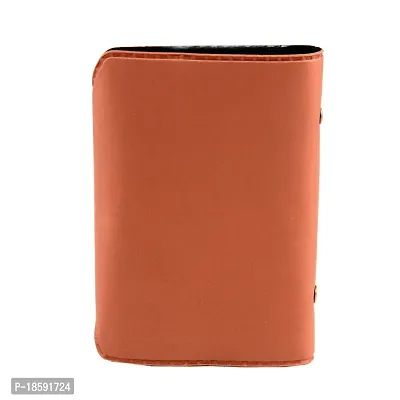 Designer Tan Artificial Leather Solid Card Holder For Men-thumb4