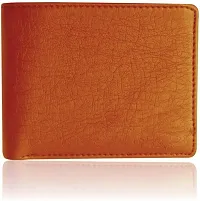 Designer Brown Artificial Leather Two Fold Wallet For Men-thumb2