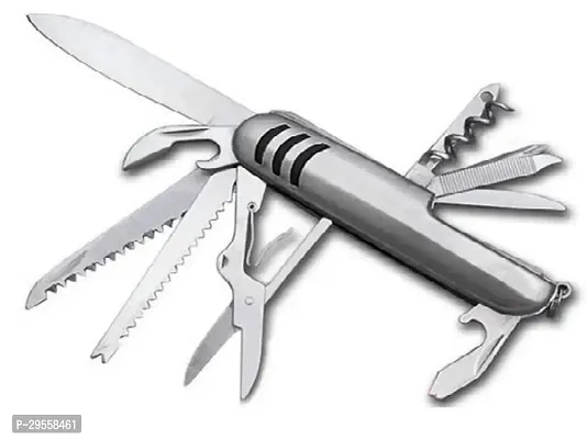 Knife Multipurpose 11 In 1 Stainless Steel Swiss Pocket Knife