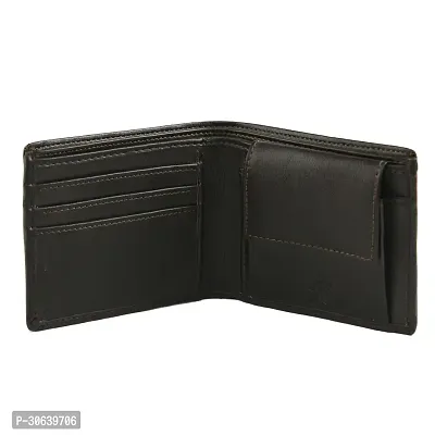 Designer Black Artificial Leather Two Fold Wallet For Men-thumb3