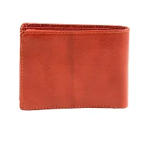 Designer Brown Leather Solid Two Fold Wallet For Men-thumb1