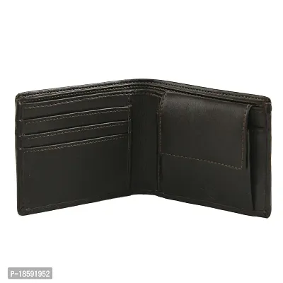 Designer Black Artificial Leather Solid Two Fold Wallet For Men-thumb3