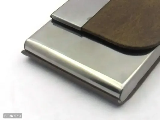 Designer Silver Leather Card Holder For Men-thumb4