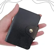 Designer Black Artificial Leather Card Holder For Men-thumb4