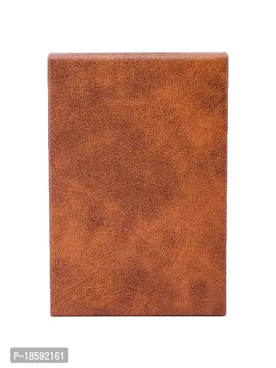 Designer Tan Artificial Leather Textured Card Holder For Men-thumb4