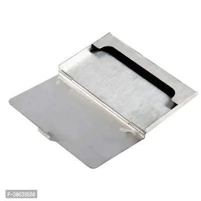 Designer Silver Metal Card Holder For Men-thumb3