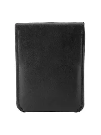 Designer Black Artificial Leather Two Fold Wallet For Men-thumb3