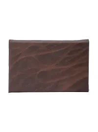 Designer Brown Artificial Leather Textured Card Holder For Men-thumb2