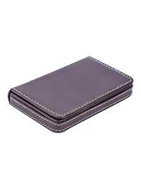 Designer Brown Artificial Leather Textured Card Holder For Men-thumb4
