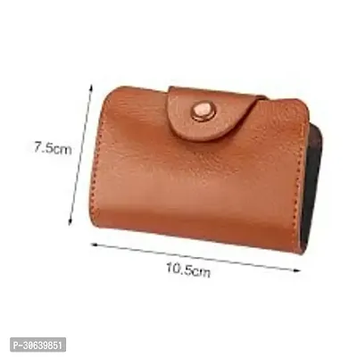 Designer Brown Artificial Leather Two Fold Wallet For Men-thumb2