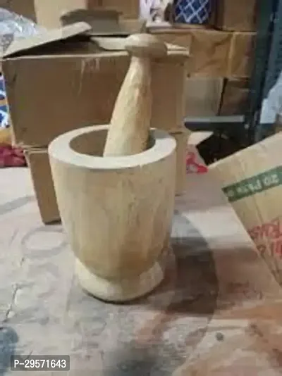 Durable Wooden Mortar And Pestle Set-thumb2