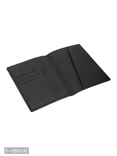Designer Black Artificial Leather Textured Card Holder For Men-thumb5