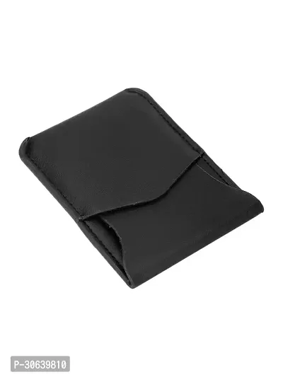 Designer Black Artificial Leather Two Fold Wallet For Men-thumb5