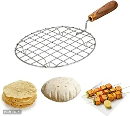 Useful Metal Round Roasting Net With Handle