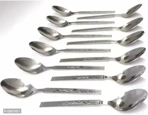 Durable Stainless Steel Spoons Set Of 12-thumb0