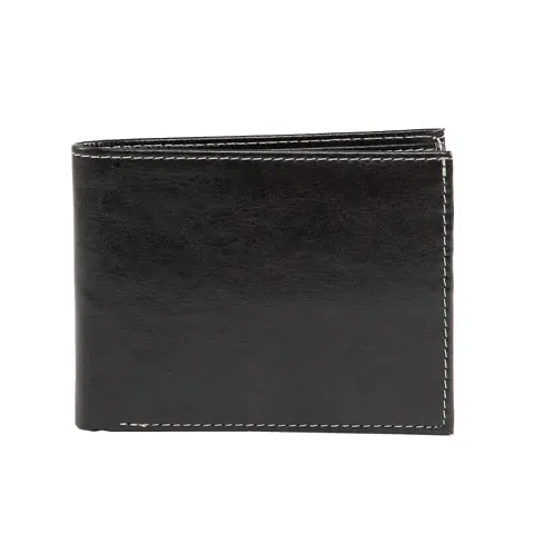 Designer Artificial Leather Solid Two Fold Wallet For Men