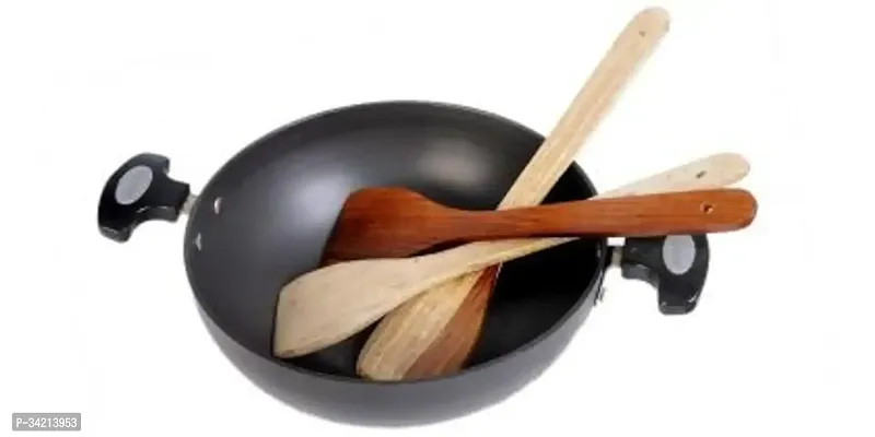 Wooden Handmade Non Stick Serving Spoon Set Set Of 10-thumb2