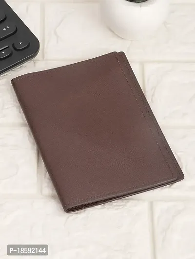 Designer Brown Artificial Leather Textured Card Holder For Men