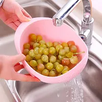 Useful Plastic Rice Washer Food Strainer Colander Washing Bowls- 2 Pieces-thumb2