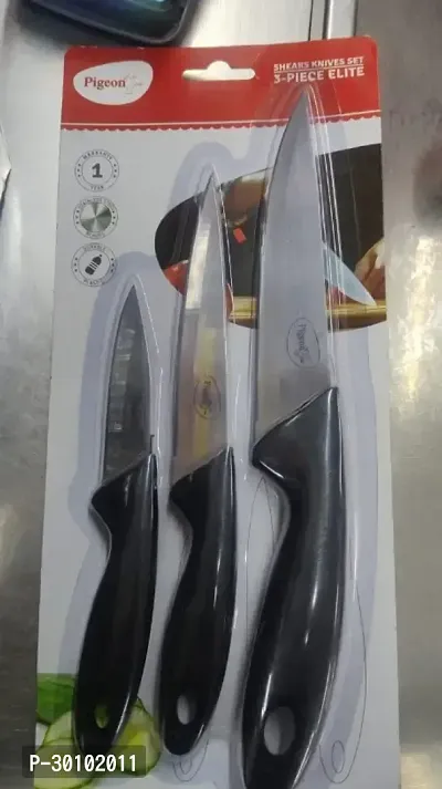 Classic Set Of 3 Premium Kitchen Knives-thumb0