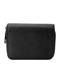 Designer Black Artificial Leather Card Holder For Men-thumb3