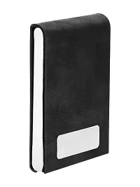 Designer Black Artificial Leather Textured Card Holder For Men-thumb2