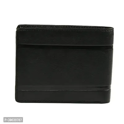 Designer Black Artificial Leather Two Fold Wallet For Men-thumb4