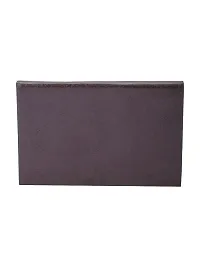 Designer Brown Artificial Leather Textured Card Holder For Men-thumb3