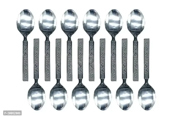 Useful Stainless Steel Spoons- Pack Of 12-thumb0