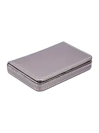 Designer Grey Artificial Leather Textured Card Holder For Men-thumb4