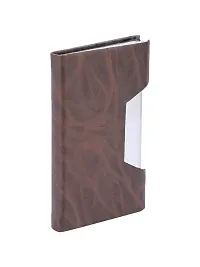 Designer Brown Artificial Leather Card Holder For Men-thumb3