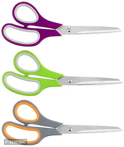 Stylish Stainless Steel Kitchen Scissors For Kitchen Pack Of 3-thumb0