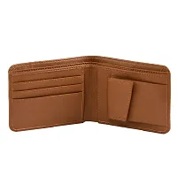 Designer Brown Artificial Leather Two Fold Wallet For Men-thumb3