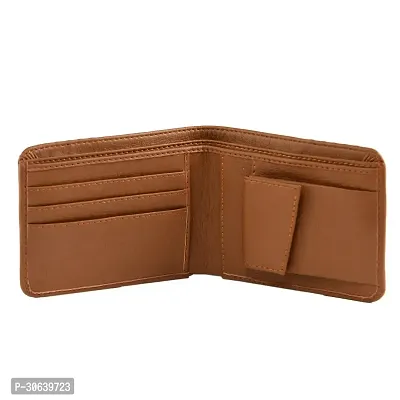 Designer Brown Artificial Leather Two Fold Wallet For Men-thumb4