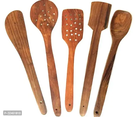 Trendy Wooden Kitchen Cooking Spoons Pack Of 5-thumb3