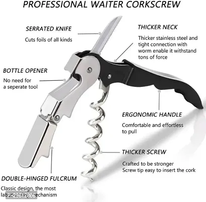 Professional Corkscrew Wine Opener With Foil Cutter-thumb3